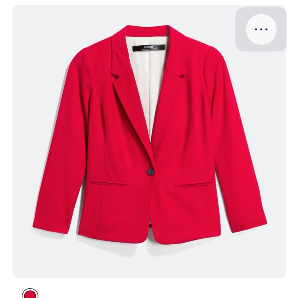 Kenzie Vibrant Red Textured Blazer